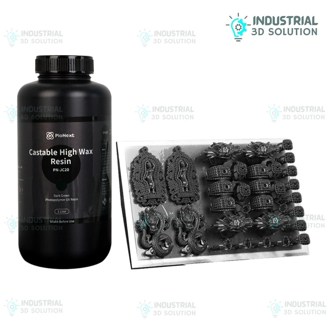 Piocreat UV Curable 3D Printer Resin – Black | High Precision LCD/DLP/SLA Resin