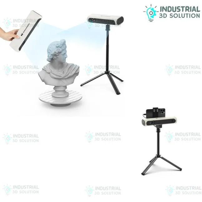 3DMakerPro Lynx Premium 3D Scanner – 400×250mm Scan Area, 0.1mm Accuracy, NIR Light, Tripod & Turntable