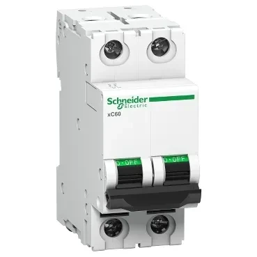 Schneider Miniature Circuit Breaker - xC60-2 Poles - 32 A - C Curve 2P Circuit Breaker (A9N2P32C)