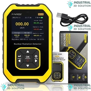 FNIRSI GC-01 Nuclear Radiation Detector – Portable High-Precision Geiger Counter for Gamma, Beta & X-Ray Radiation Monitoring in Home, Industrial & Environmental Safety Applications