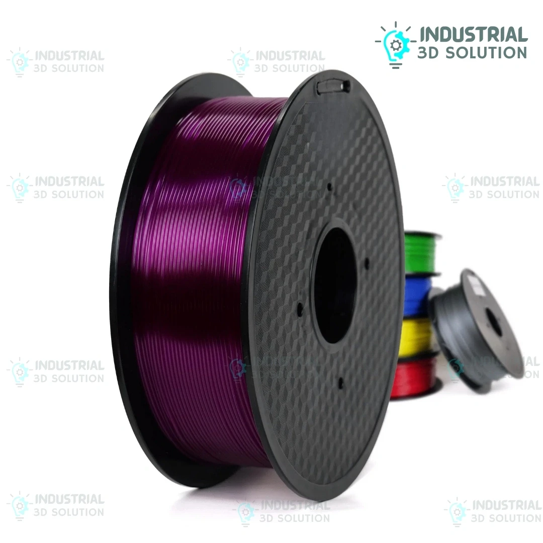 Beelayers PETG Translucent Purple 3D Printer Filament 1.75mm – Strong & Semi-Transparent PETG