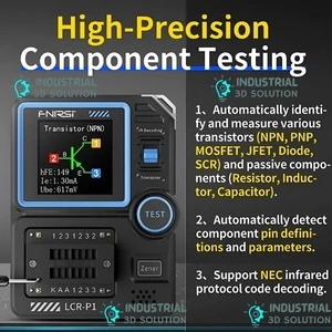 FNIRSI LCR-P1 Multifunction LCR Transistor Capacitor Tester – High-Precision Component Tester for Electronics & DIY Repair