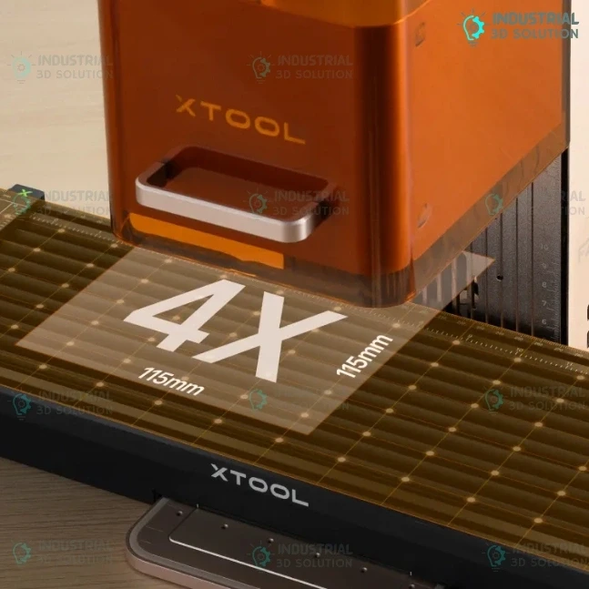 xTool F2 Portable Dual Laser Engraver 15W Diode Laser + 5W 1064nm Infrared Laser F2 Deluxe Bundle Metal and Wood Laser Engraving Machine with 50MP Smart Camera