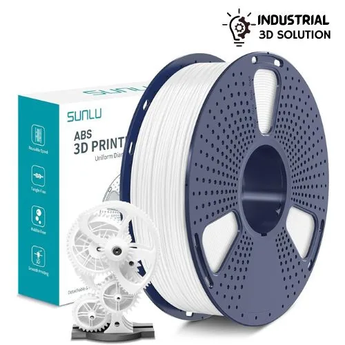 SUNLU ABS White 3D Printer Filament, 1.75mml 3d filament for printing ±0.02mm