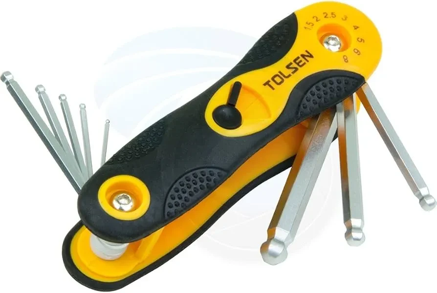 Tolsen 8pcs Hand Metric Folding Ball
