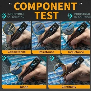 FNIRSI LCR-ST1 Mini Smart Digital Tweezer LCR SMD ESR Tester – Precision Component Tester for Surface-Mount Devices & Electronics Diagnostics