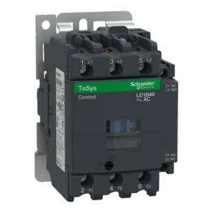 Schneider LC1D40M7 Contactor 40A 3 Phase 220V 50Hz AC | 30HP Motor Starter