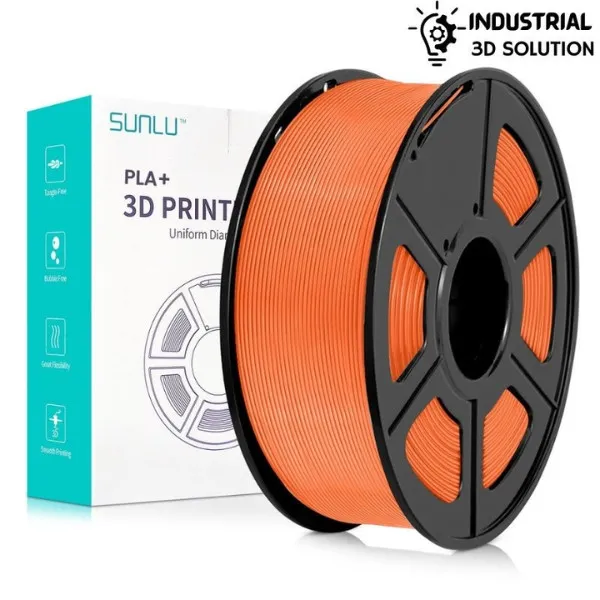 SUNLU PLA+ Sunny Orange 3D Printer Filament, 1.75mml 3d filament for printing ±0.02mm