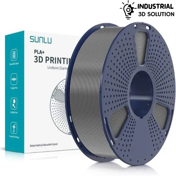 SUNLU PLA+ Gray 3D Printer Filament, 1.75mml 3d filament for printing ±0.02mm