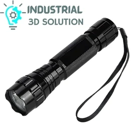 WF-501B UV Flashlight – 365NM Ultra Violet LED Blacklight Torch for Detection, Inspection & Stain Removal (18650 Battery Compatible)