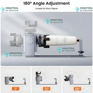 AlgoLaser Y-Axis Rotary Chuck | High-Precision 360° Rotary Attachment for Laser Engraving, Cylindrical Marking & Industrial CNC Applications