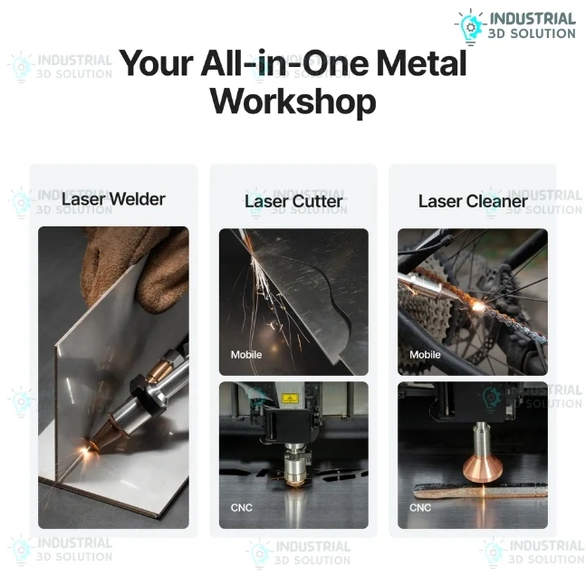 xTool MetalFab 800W Laser Welder CNC Cutter Fiber Laser Machine | Metal Welding & CNC Cutting System for Stainless Steel Aluminum Brass