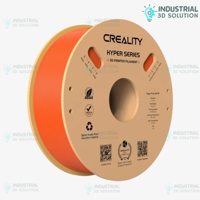 Creality Hyper PLA Orange Filament 1.75mm – High-Speed 3D Printer Filament 1kg Spool– ±0.02mm Accuracy
