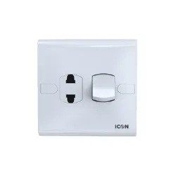 Icon Classic 2pin Socket With Switch