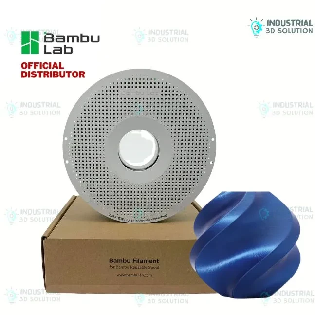 Bambu Lab PLA Silk+ Blue 3D Printing Filament 1.75mm (13604)