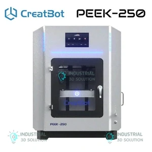 CreatBot PEEK-250 High-Temperature Industrial 3D Printer with 500°C Dual Nozzles and 120°C Heated Chamber for PEEK and Carbon Fiber
