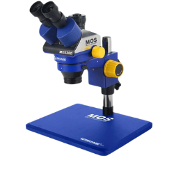 Mechanic MOS300 Stereo Trinocular Microscope 6-45x With B11 Big Base
