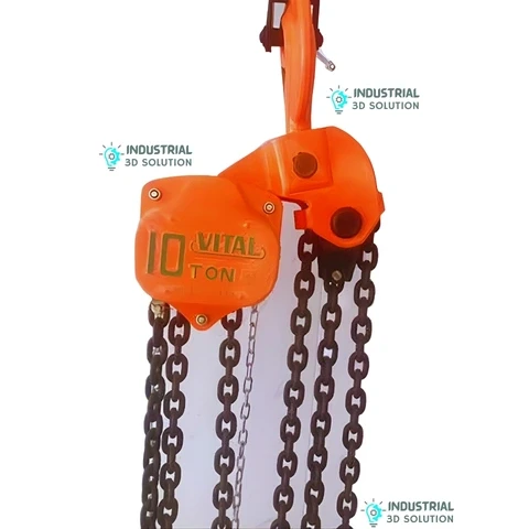 VITAL 10 Ton 10 Meter Chain Pulley Block | Heavy Duty Manual Hoist for Industrial Lifting