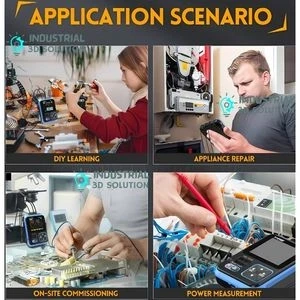 FNIRSI DSO-TC3 3-in-1 Handheld Digital Oscilloscope, Signal Generator & Transistor Tester – 500KHz Bandwidth, 10MS/s Sampling Rate Portable Electronics Diagnostic Tool
