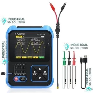 FNIRSI DSO-TC3 3-in-1 Handheld Digital Oscilloscope, Signal Generator & Transistor Tester – 500KHz Bandwidth, 10MS/s Sampling Rate Portable Electronics Diagnostic Tool