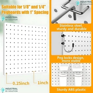 Customizable Metal Pegboard Wall Organizer Kit – Heavy Duty Peg Boards for Garage, Workshop, Craft Room, Office & Kitchen Tool Storage – Any Color, Any Design, Any Size