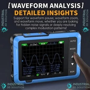 FNIRSI DSO-510 Mini Handheld Digital Oscilloscope & Signal Generator – 10MHz Bandwidth, 48MS/s Sampling Rate, Portable Waveform Analyzer for Electronics & Circuit Testing