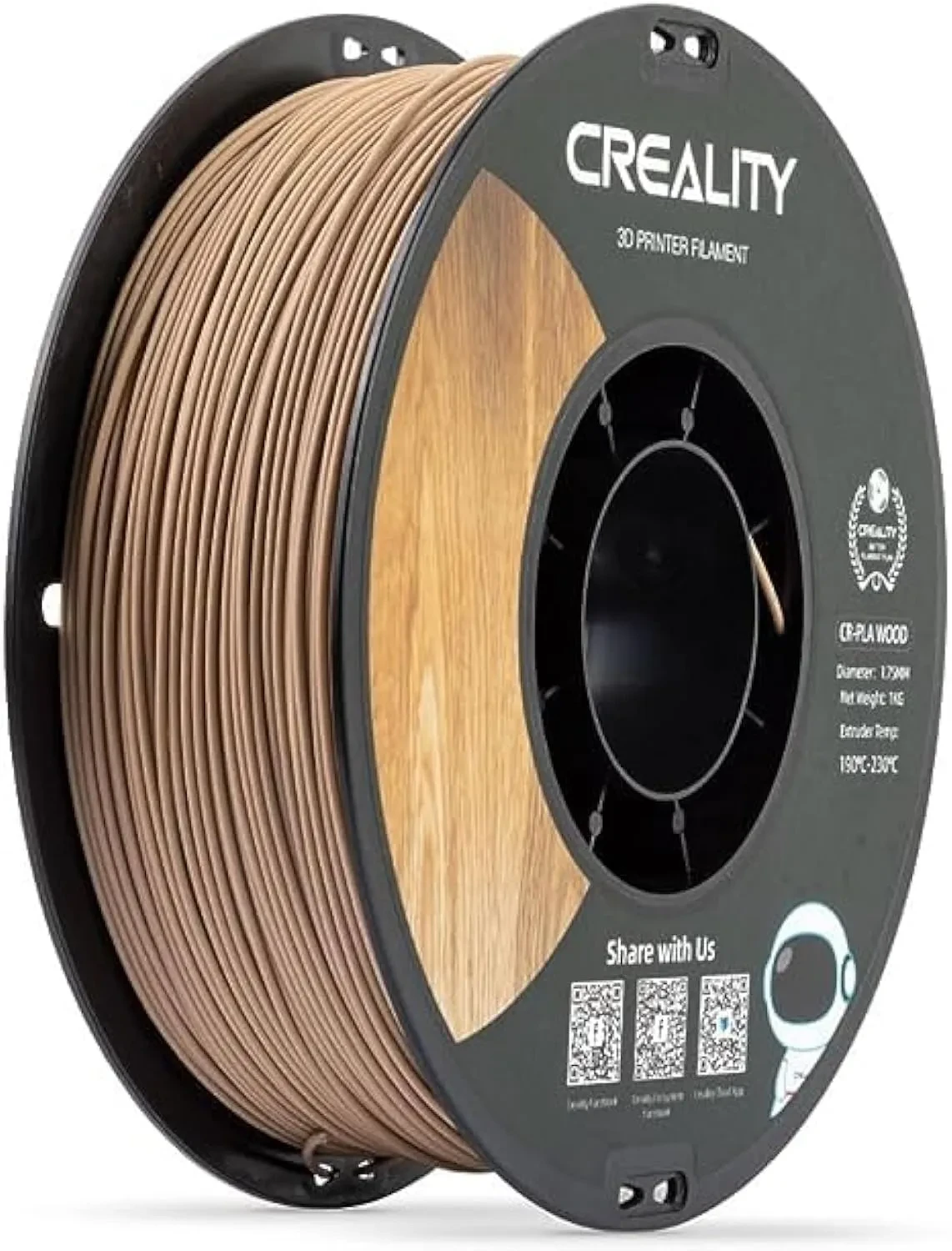 CR-Wood Printing Filament 1.75mm 1KG