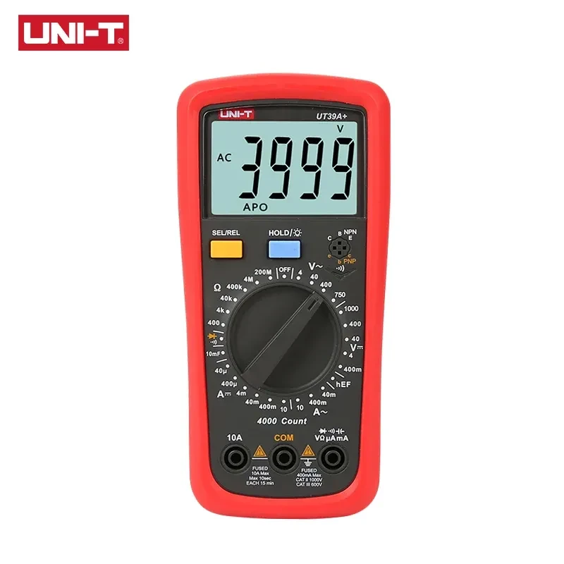 UNI-T UT39A+ Digital Multimeter AC DC Resistance Frequency Auto Range Meter