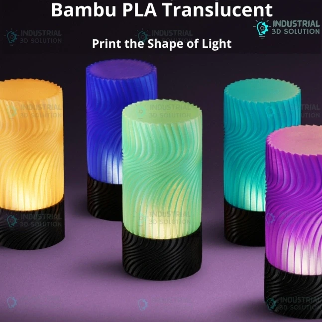 Bambu Lab PLA Translucent Blue 3D Printing Filament 1.75mm (13611)