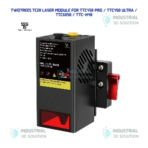 Two Trees TC20 20W Optical Power Laser Module for TTC450 Pro, TTC450 Ultra, TTC6050, and TTC-H40 CNC Machines