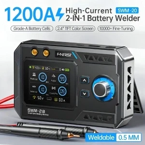 FNIRSI SWM 20 1200A Dual-Pulse Portable Battery Spot Welder | 2-in-1 Spot Welding Machine